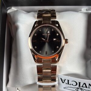 Invicta Celestial Moda Women's Black Dial Rose Gold Watch